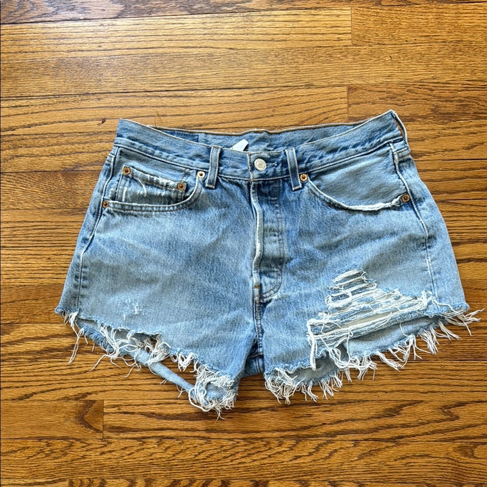 Distressed Denim Women Shorts